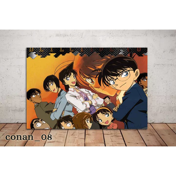 Poster Kayu Detective Conan/Hiasan Dinding Kayu mdf 6mm/Dekorasi Dinding/Dekorasi Kamar/Poster Conan