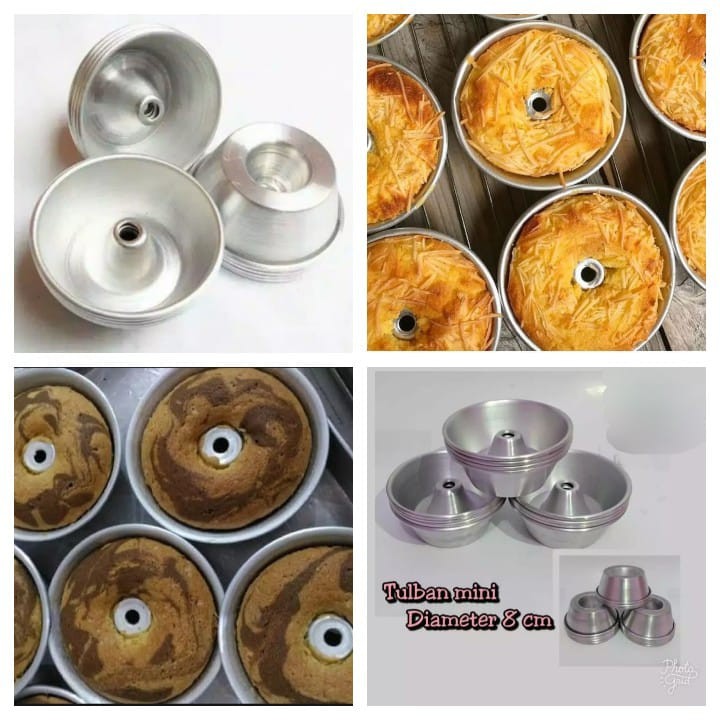 Loyang Pres Tulban Mini/Brownies/Donat/ 1 Lusin