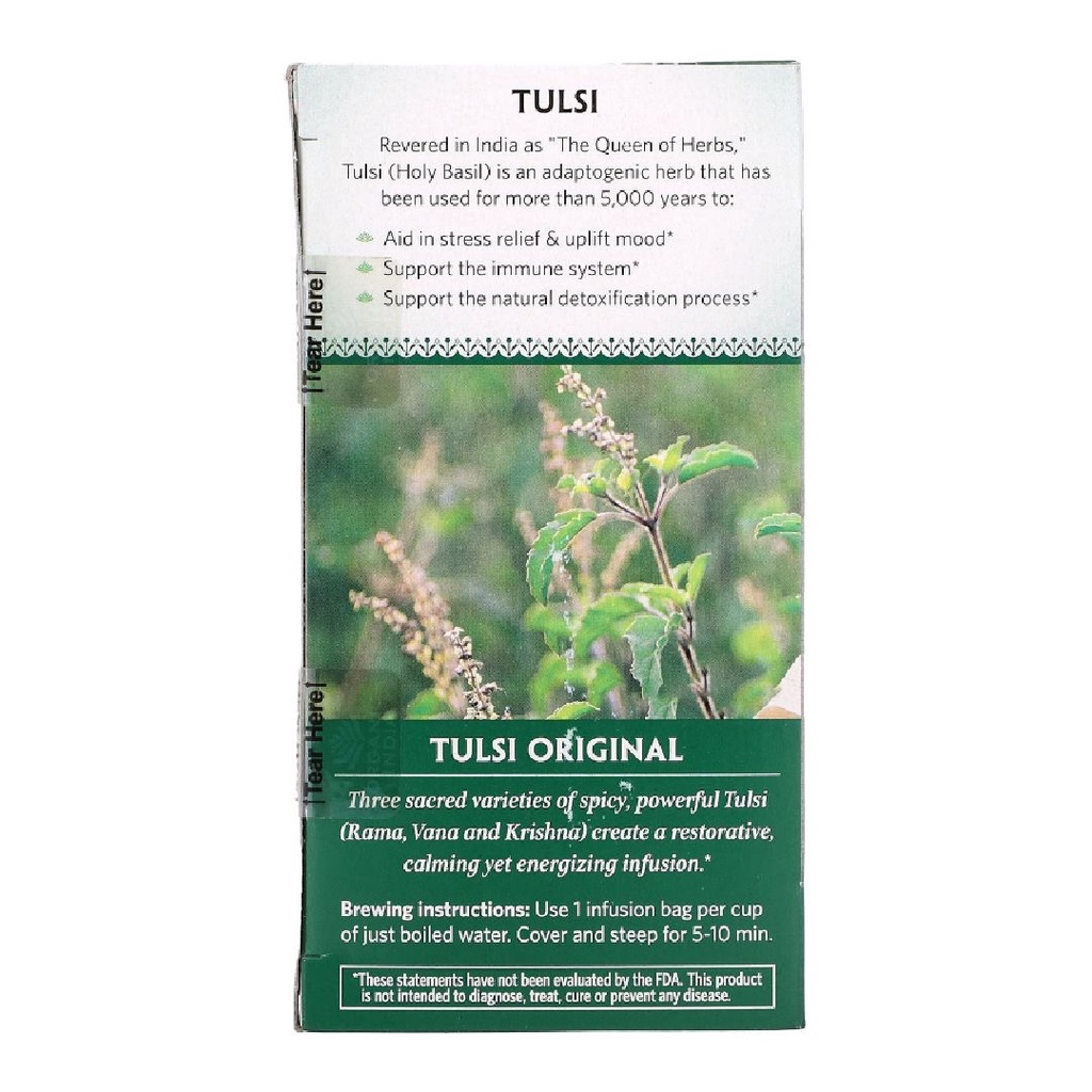 Organic India Tulsi Original Stress Relief &amp; Energy Tea 18s x 1.8g