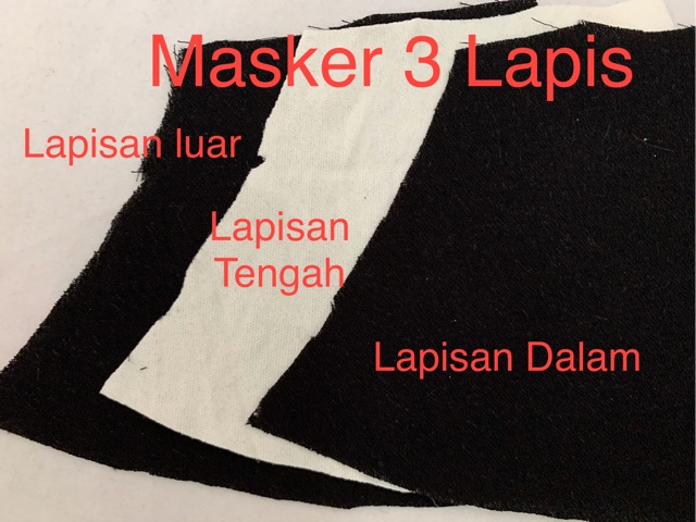 Masker Fashion 3 Lapisan Bahan ( tidak bisa pilih motif )