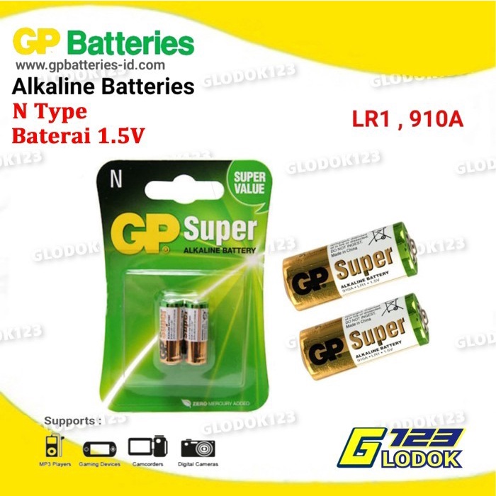 BATERAI GP SUPER ALKALIN 910A N 1.5V