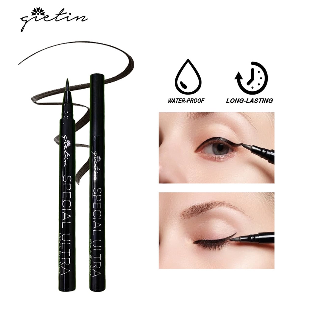 ASK GIETIN SPECIAL ULTRA BLACK EYELINER BPOM GT05 Pulpen Eyeliner Netto 1g Perfect Black