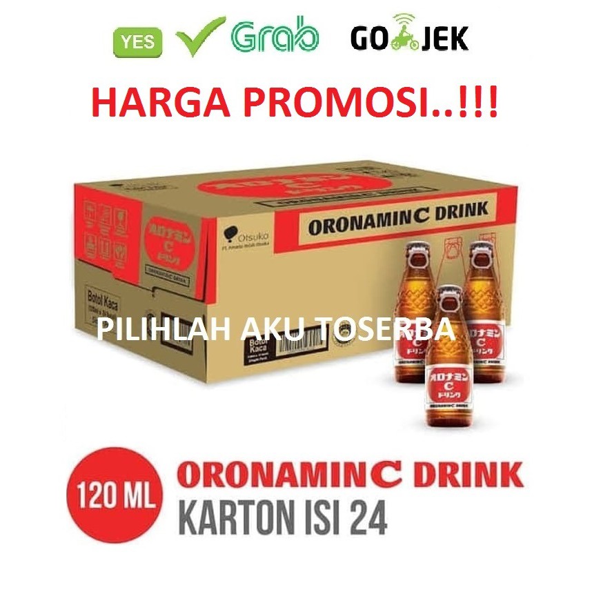 Oronamin C Drink - 120 ml 1 Karton 24 Botol (KHUSUS Sameday &amp; Instant)