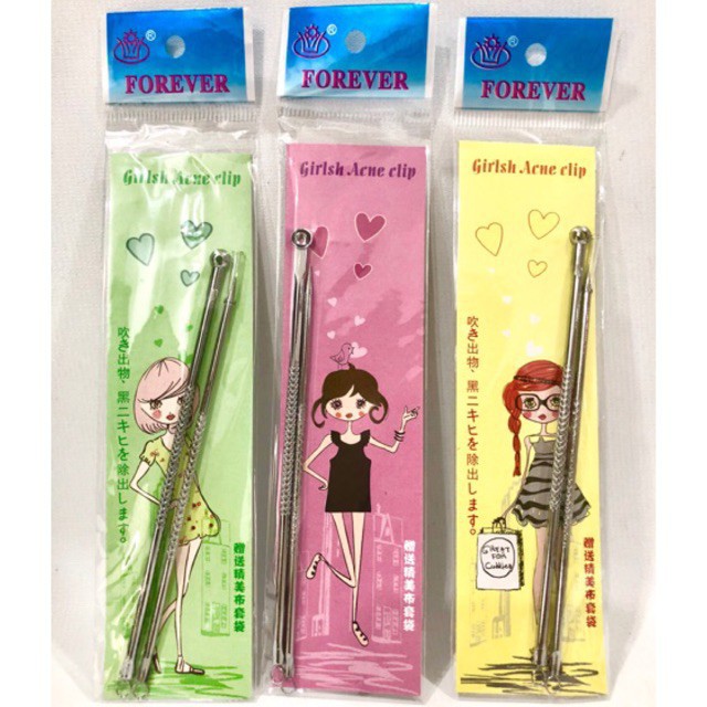 Pinset Jerawat Komedo || Alat Pencet Jerawat Komedo (isi 2 pcs) // girlsh acne clip