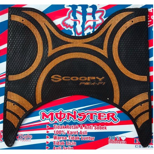 Karpet Motor Honda Scoopy Rubber Anti Pecah || Karpet Scoopy Rubber Elegan Anti Slip