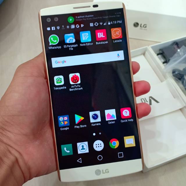 LG V10 Single Sim 4/64 Dual Kamera Dual Kamera Depan Fullset Normal