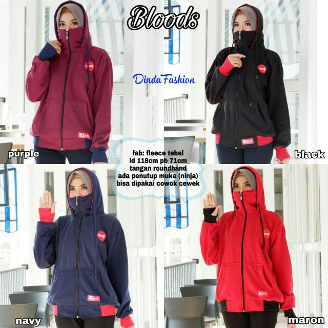 NEW BLOODS JAKET WANITA LD 118CM