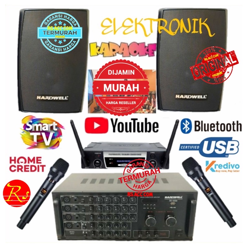 Karaoke Set Audio HARDWELL 5 INCH Mic Wireless Karaoke Smart Tv