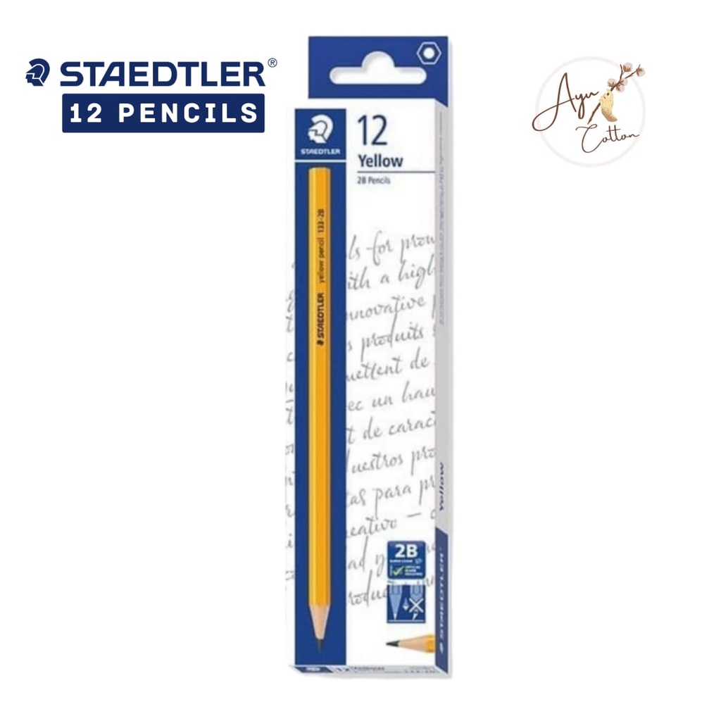 Staedtler Yellow Pencil 2B / Yellow Pensil 2B / Pensil Kuning 2B Original