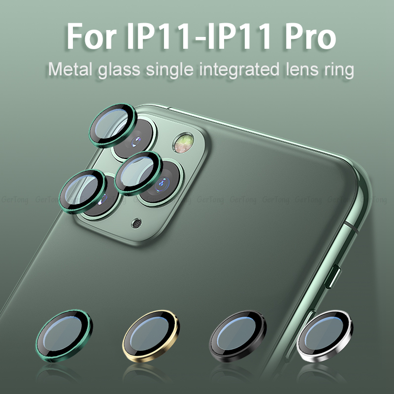 Back Camera Lens Screen Protector for iPhone 11 Pro max Tempered Glass for iPhone11 Metal Rear Lens Protect Ring Cover Accessory