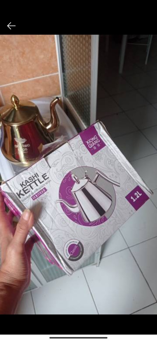 Teko Air Teh Kopi Water Kettle Teapot 1.2l With Filter Stainless Steel