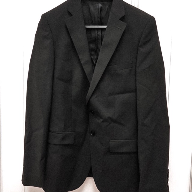 JAS PRIA ZARA ASLI ORIGINAL AUTHENTIC BAGUS SUIT BLAZER BLACK HITAM PRELOVED