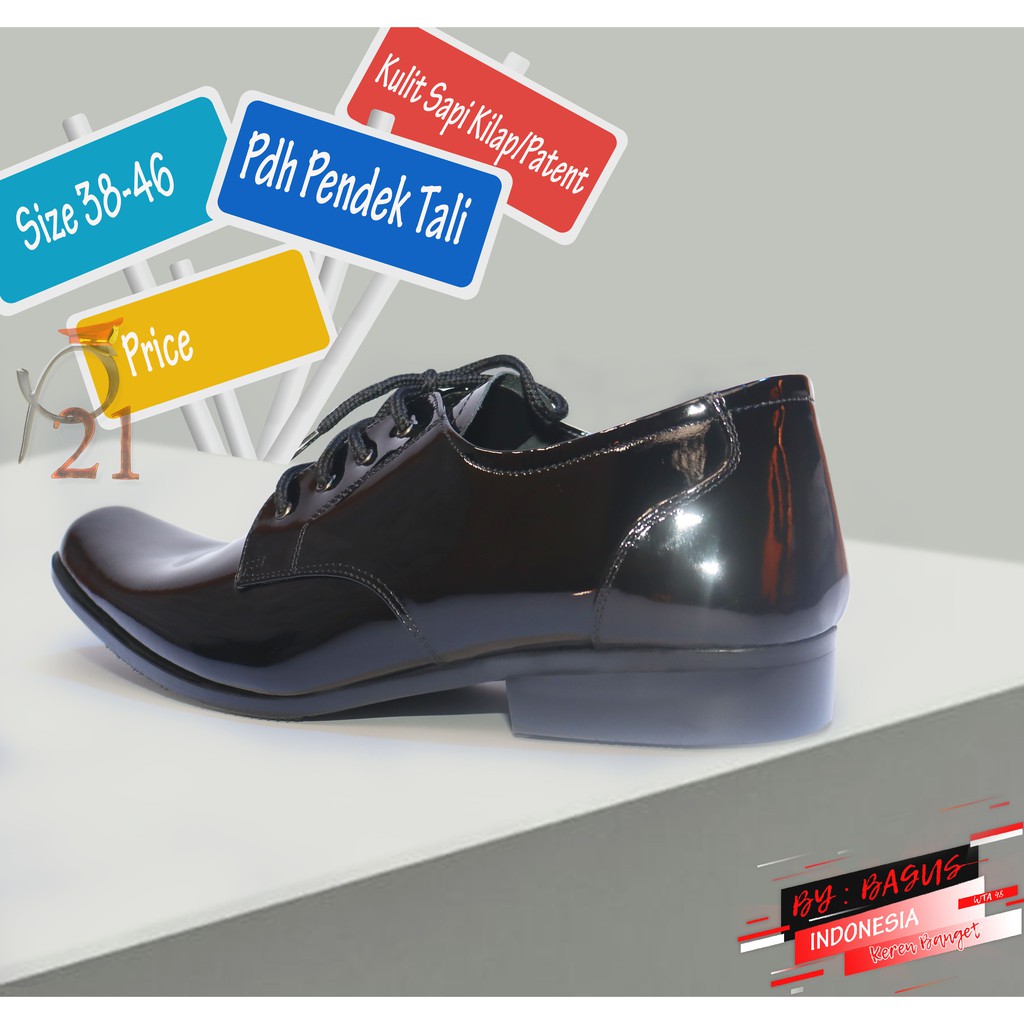 SEPATU PDH TALI / SEPATU PRIA P21