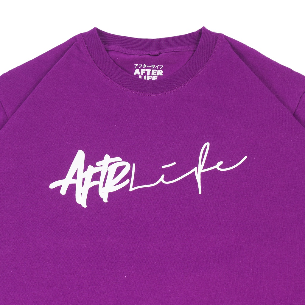 AFTERLIFE - Tshirt Unterschrift Dark Purple | 21047E