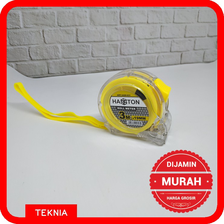 HASSTON PROHEX Rol Meter Transparan 3m x 19mm (Art.3420-031)