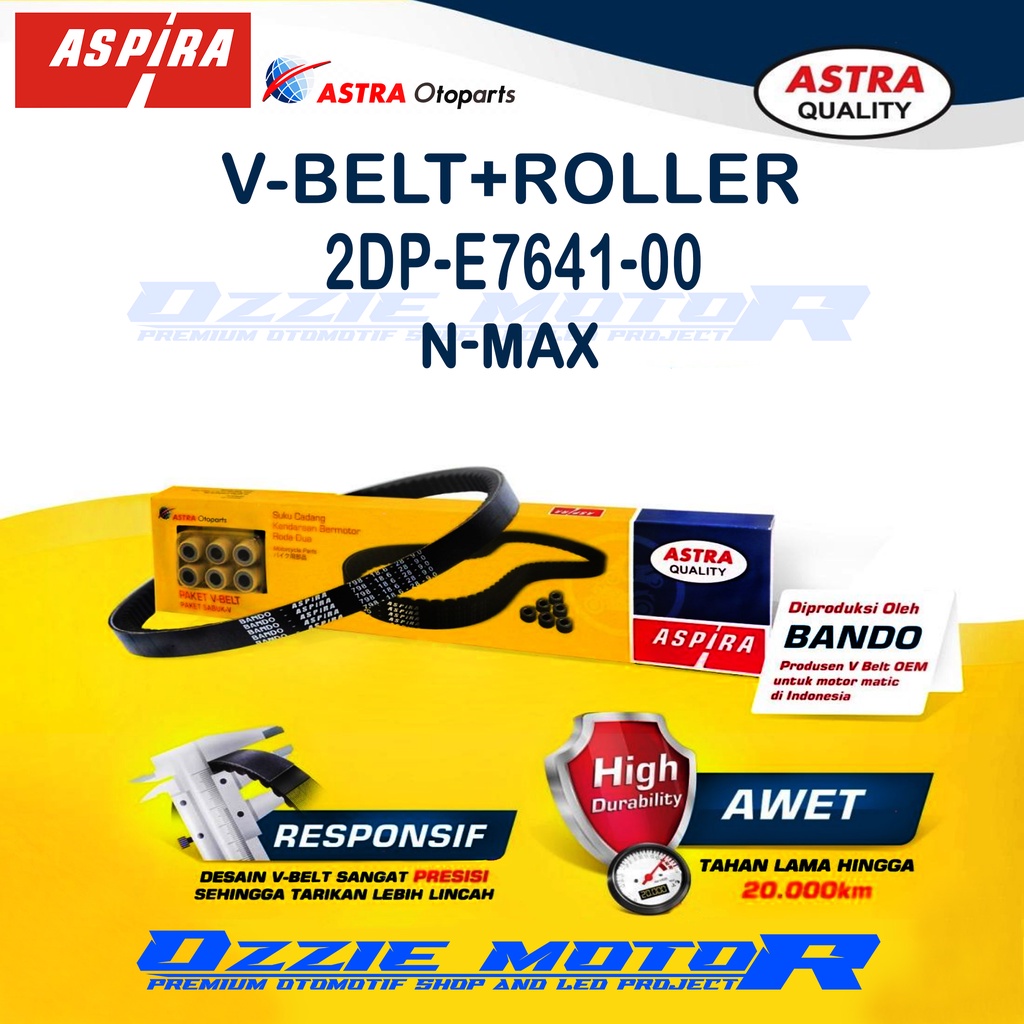 VANBELT V-BELT + ROLLER ASPIRA 2DP-E7641-00 MOTOR NMAX