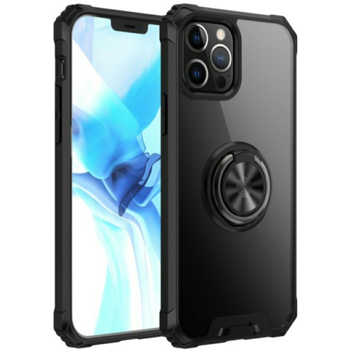 Casing iPhone12 Pro Max Hardcase Iring Magnetic Slim Armor Shockproof