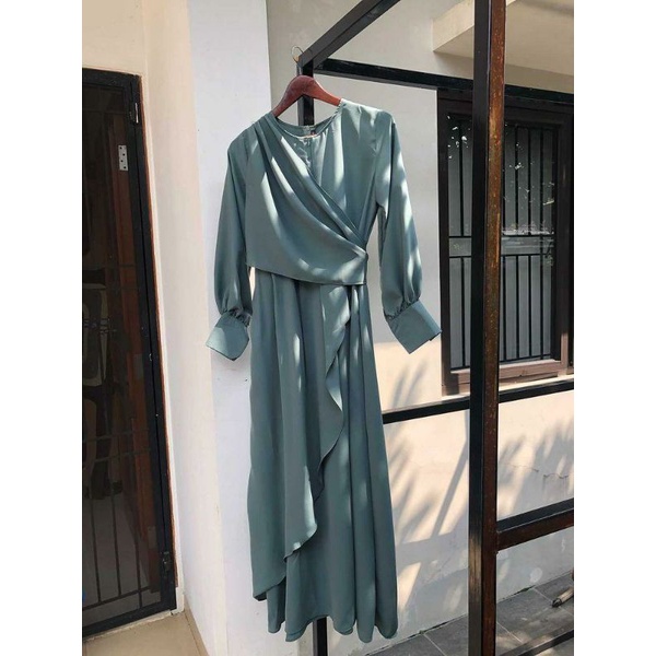 Cappa Dress Dark Mint by Herways