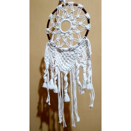 DREAM CATCHER MACRAME / DREAM CATCHER RAJUT / PENANGKAL MIMPI BURUK / DREAMCATCHER / DEKORASI DINDIN