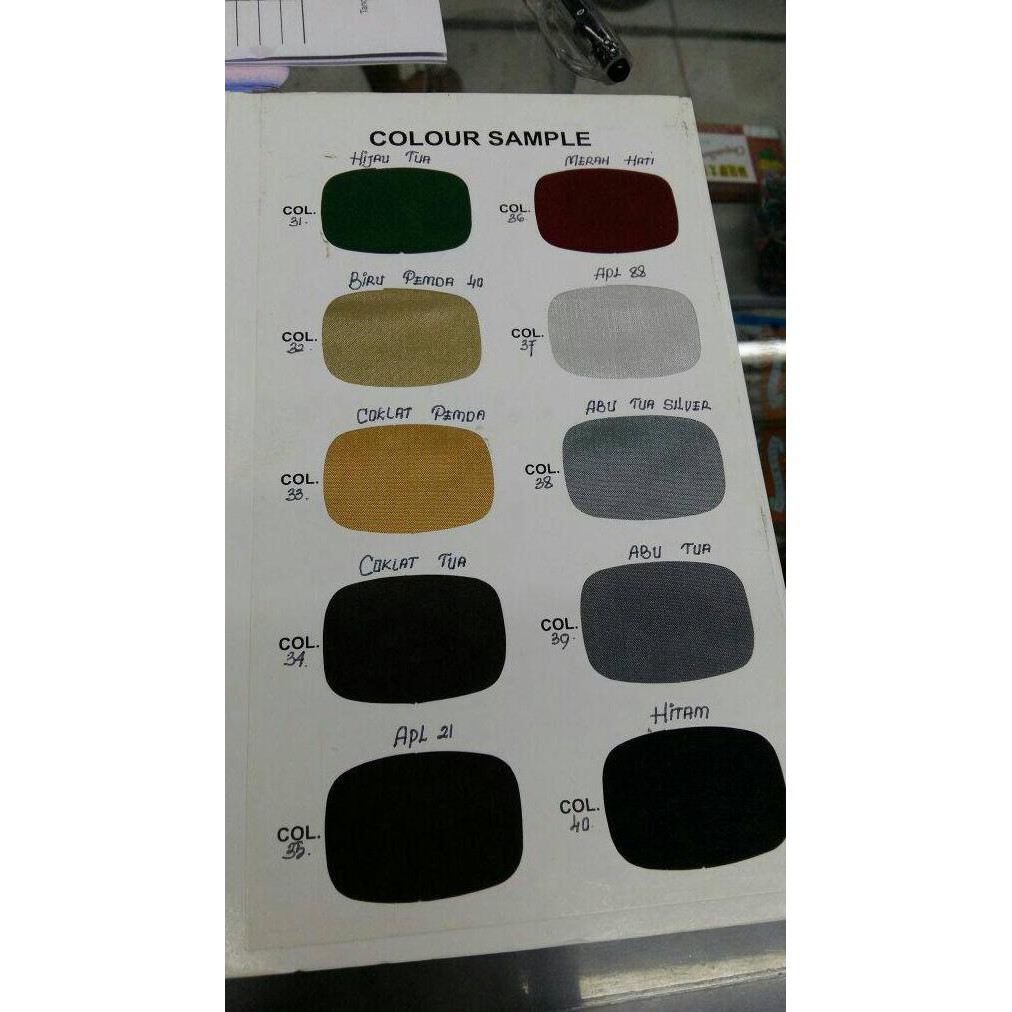 kain habutai penutup stand booth pameran