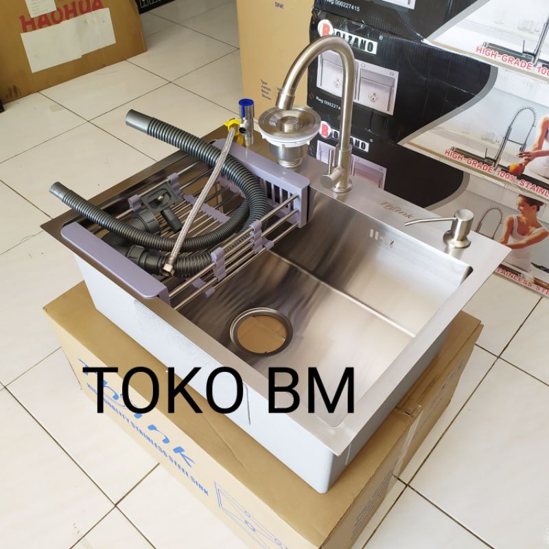 paket sink thsink model bolzano 6045/set wastafel bak cuci 6045 original thsink