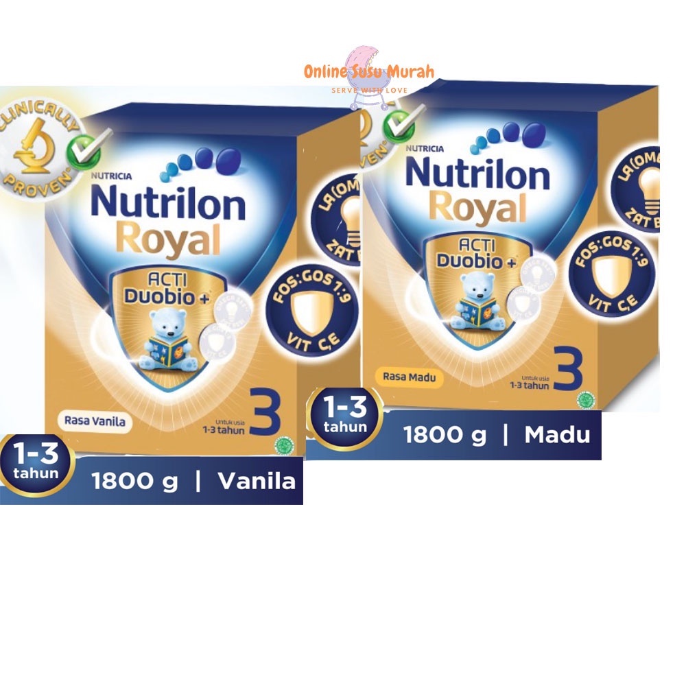 NUTRILON ROYAL 3 VANILA MADU 1800 GR