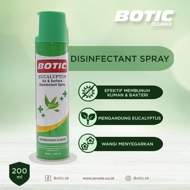 BOTIC - Disinfectan Spray Aroma Eucalyptus 200ml