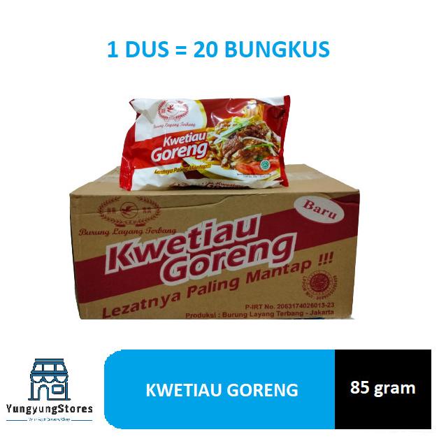 

1 Dus Isi 20 Pcs Kwetiau Goreng Cap Burung Layang Terbang 85 Gr Sale