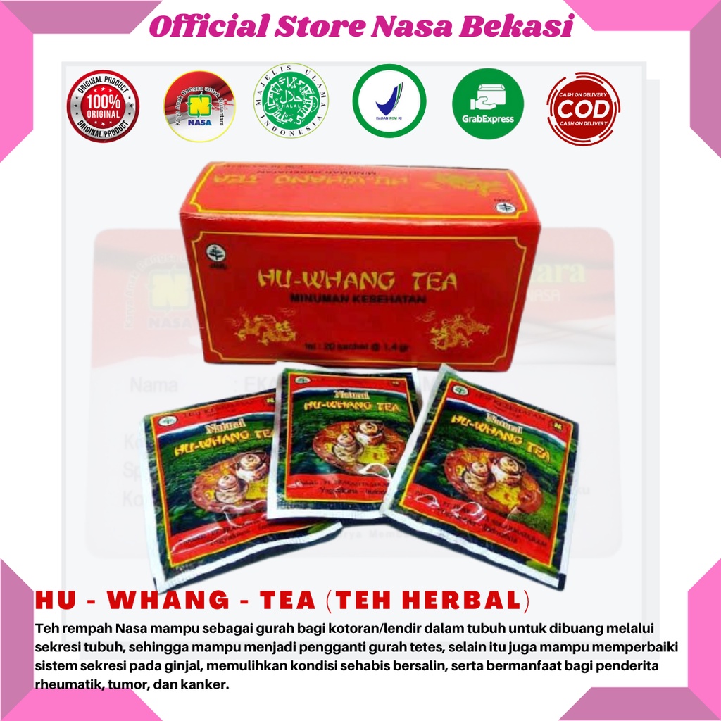 

Hu Whang Tea - HWT - Teh Herbal - Teh untuk Asma - Teh untuk Darah Tinggi dan Stroke