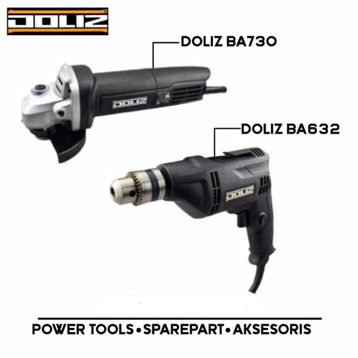 Paket HEMAT Gerinda 4" Doliz BA730 + Bor 10mm Doliz BA632 BERGARANSI