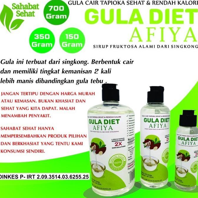 

BERKASIAT GULA DIET AFIYA 150 GRAM FRUKTOSA SINGKONG [!!!]