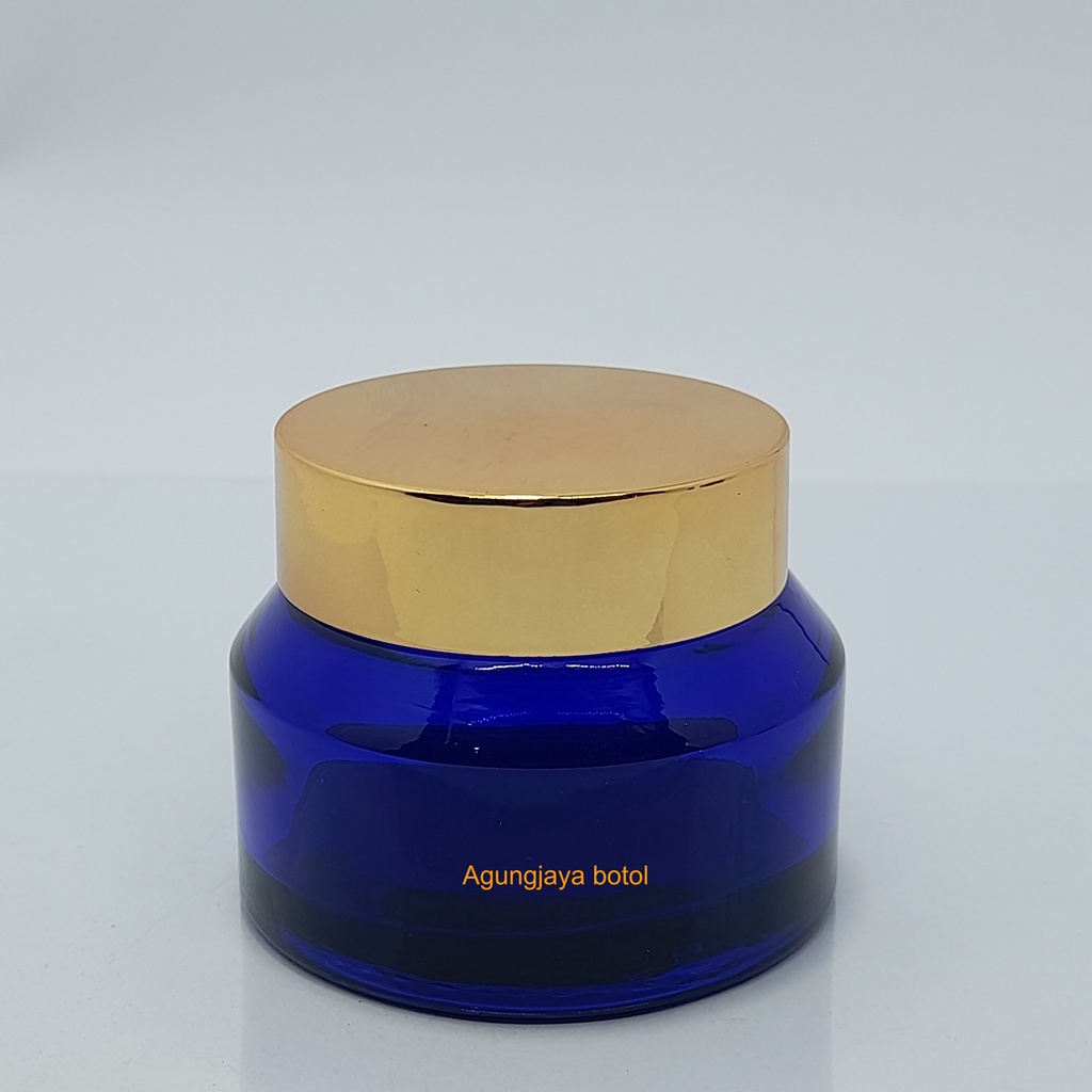 Pot Kaca 50 Gr Gendut / Pot Kaca / Pot Cream Kaca / Pot Krim Wajah / Pot Kosmetik / Pot 50 Gr