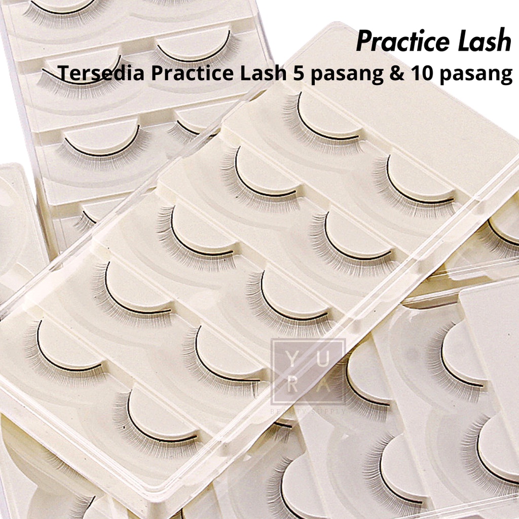 Practice Lash 5 pasang dan 10 pasang BULUMATA LATIHAN EYELASH EXTENSION