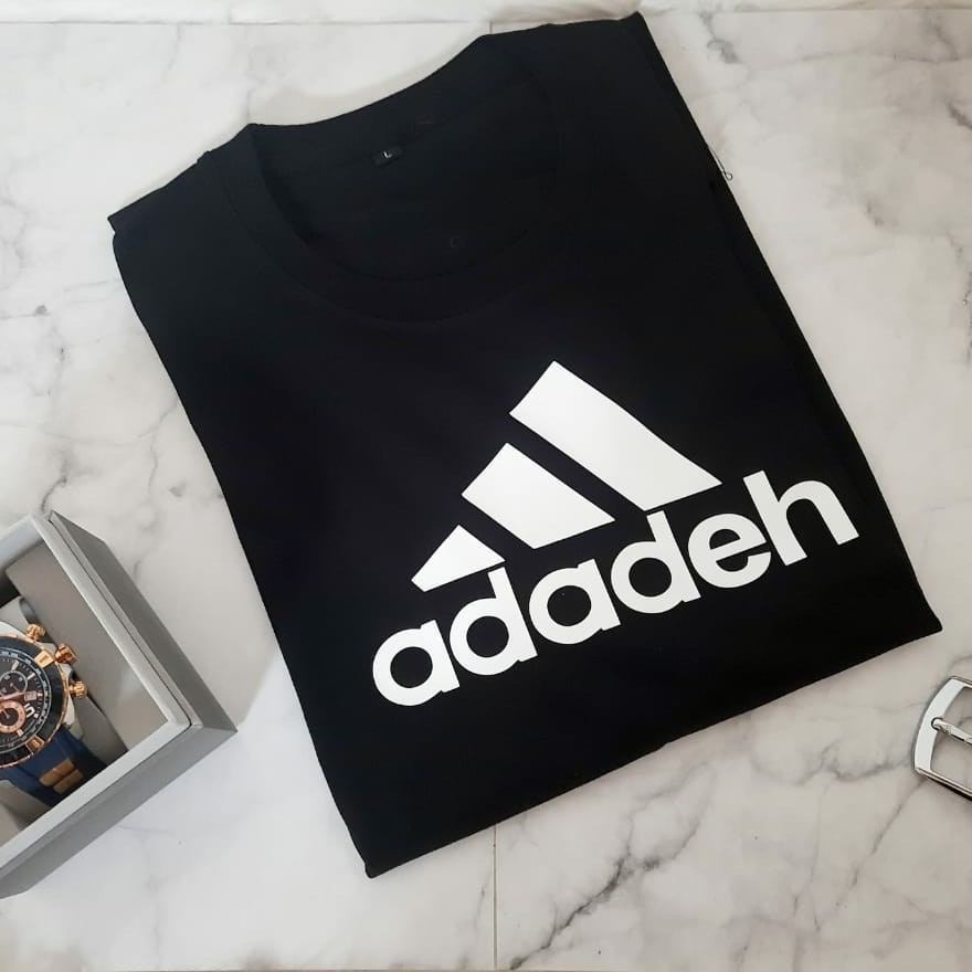 KAOS BAJU PRIA WANITA ADADEH PLESETAN LUCU ADIDAS COMBED 30S/COD