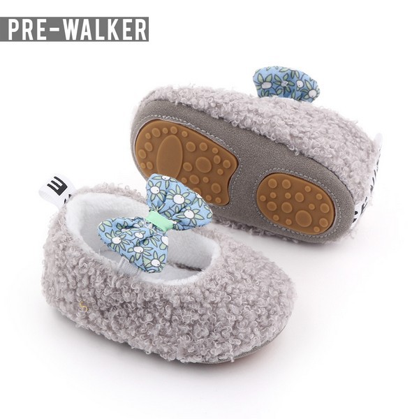 Sepatu Prewalker Bayi - Sepatu Bayi Perempuan Anti Slip Sol Karet S1172