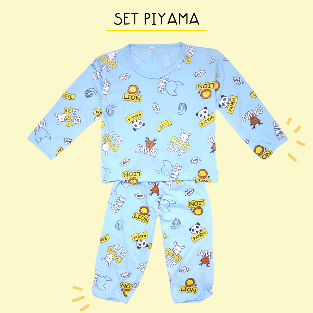 BabynKids - Setelan Piyama Anak / Setelan Lengan panjang anak unisex / Baju tidur anak unisex