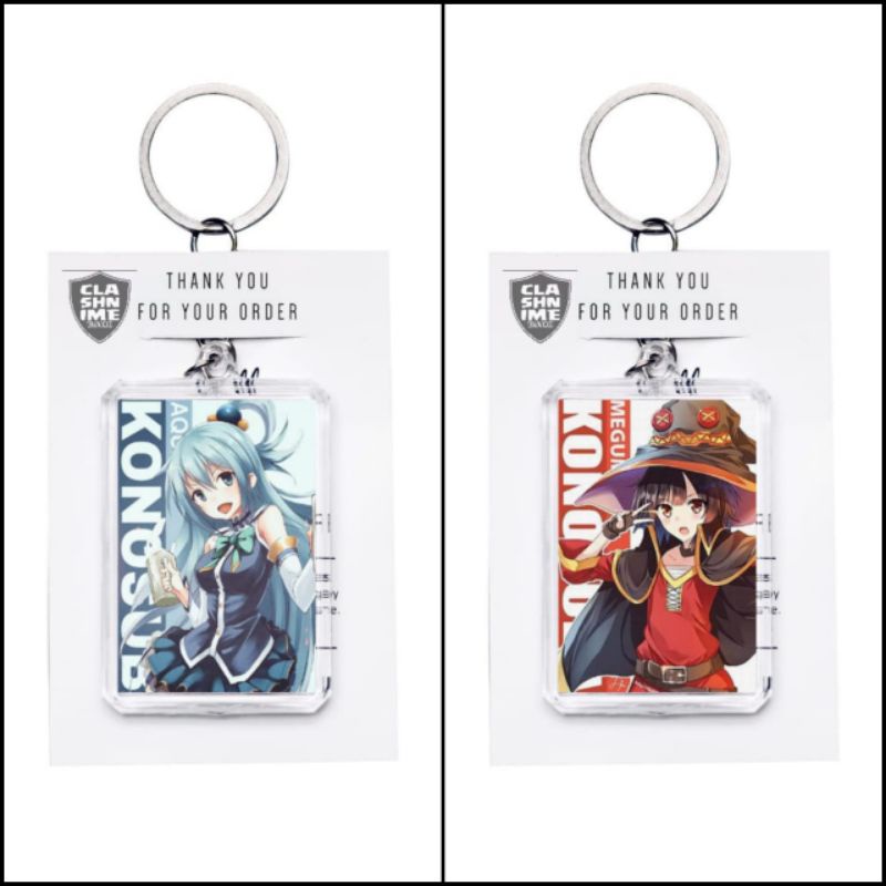Ganci Gantungan Kunci Anime Konosuba Megumin Aqua