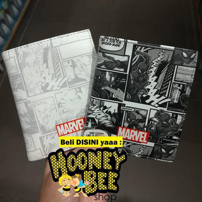Kualitas Terbaik Miniso Dompet MARVEL X MINISO Wallet Vertical Bifold Dompet Lipat Pria DISKON