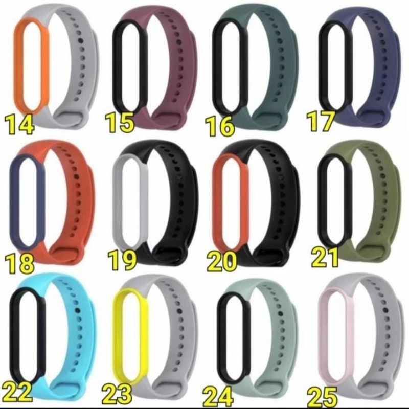 Strap MiBand 5 / 6 Strap Silcone Tali Penganti xiaomi mi band 5 / 6 MIJOBS