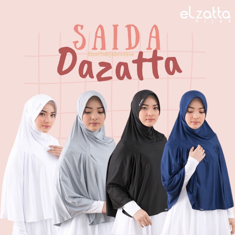 ELZATTA Saida Dazatta Bergo - Fashion Wanita Muslimah -  Bergo Hijab Jilbab Kerudung Instan Langsung