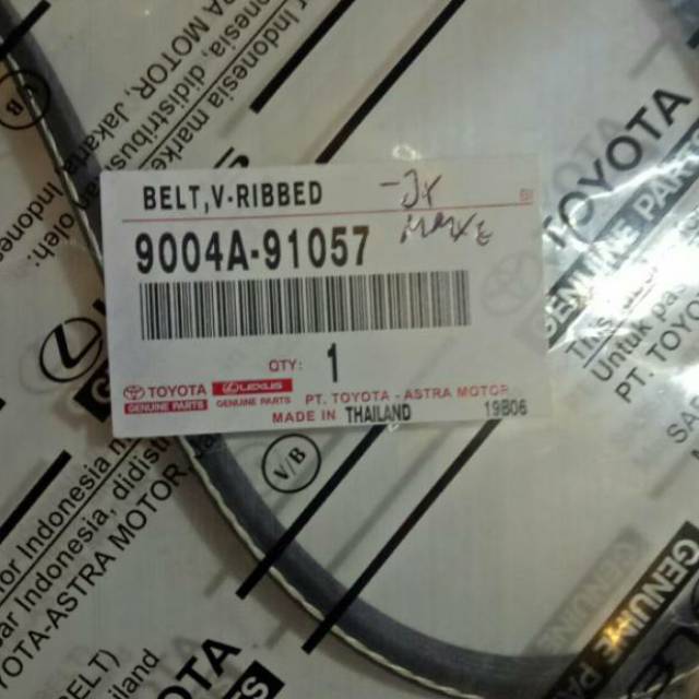 FanBelt  V- Belt Avanza VVTI th 2010 ORIGINAL