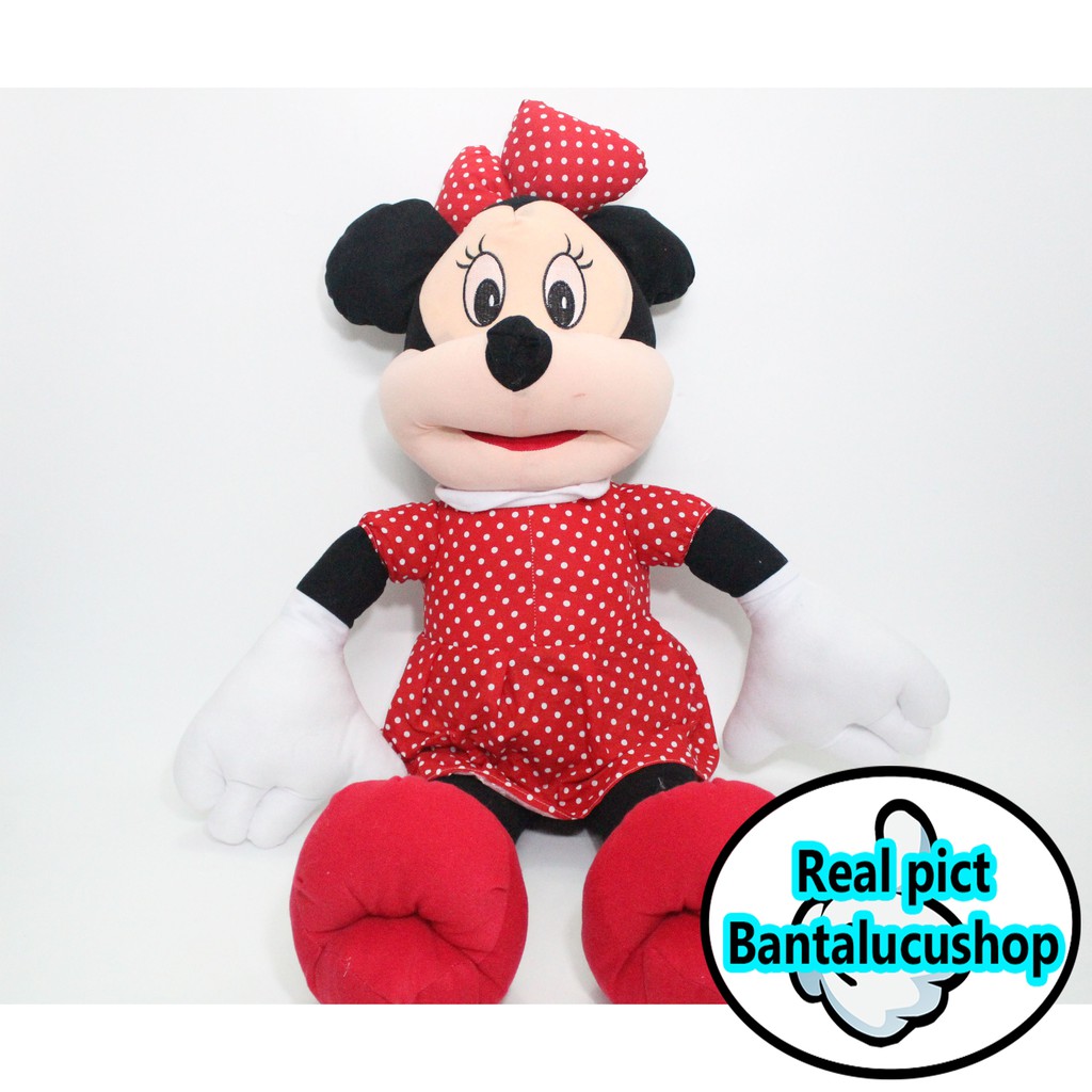 Boneka Minnie Mouse Jumbo Berdiri Tinggi 90CM Terlaris