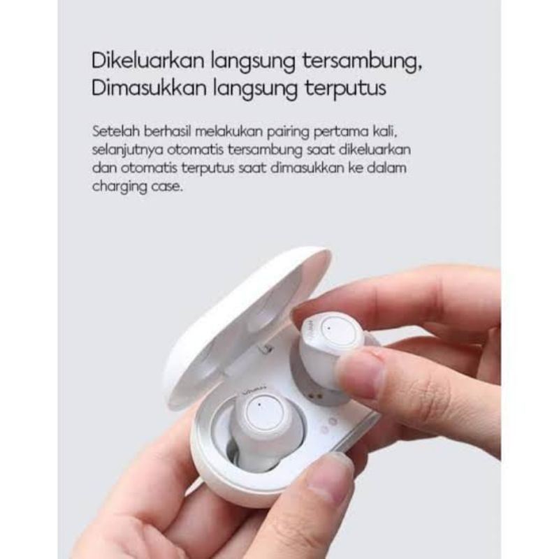 VIVAN Liberty T100S TWS Headset Bluetooth Waterproof - White