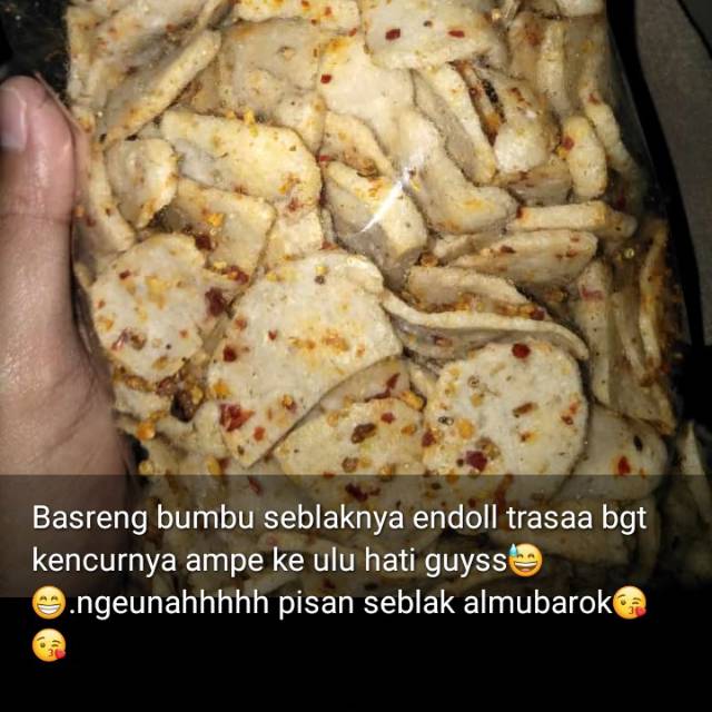 

Basreng bumbu seblak (1000 gram/ 1 kilo )