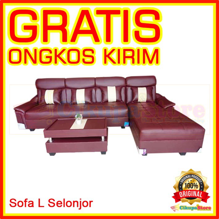 SOFA L SELONJOR OSCAR MEJA BERGARANSI Sofabed Kursi SOFA L SELONJOR OSCAR MEJA BERGARANSI Sofabed Kursi