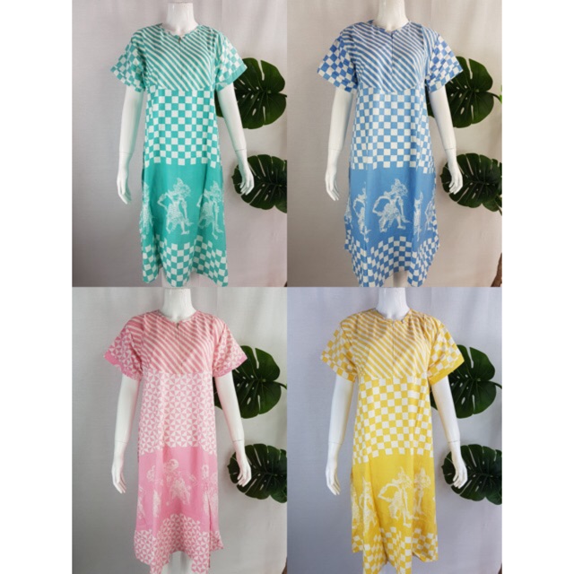 Daster wayang batik solo baju tidur wayang batik solo daster resleting depan busui friendly