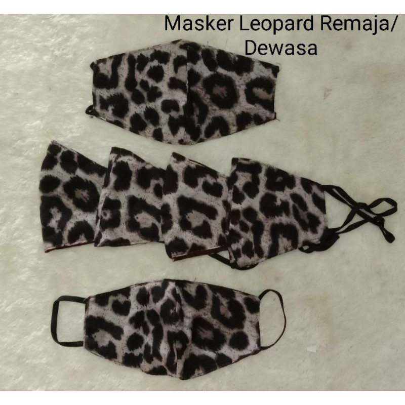 Grosir Masker kain leopard / masker kain macan