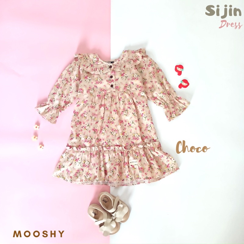 Dress anak perempuan 1 2 3 4 5 6 tahun premium katun by Mooshy