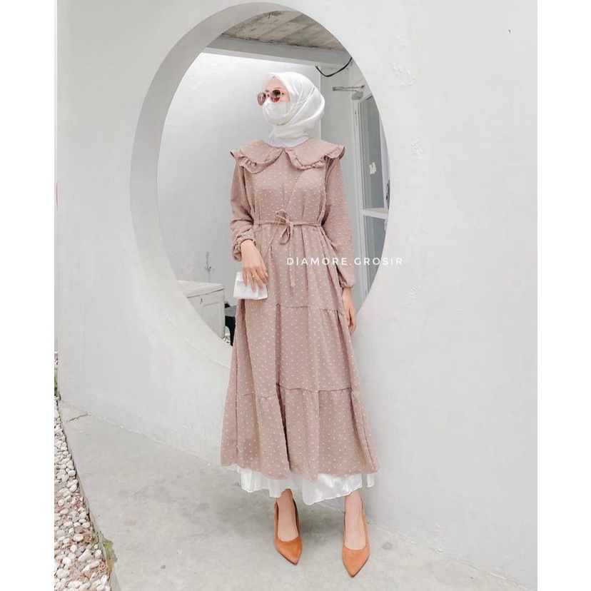 ZULFA MIDI DRESS [ BISA COD ] clothesproject
