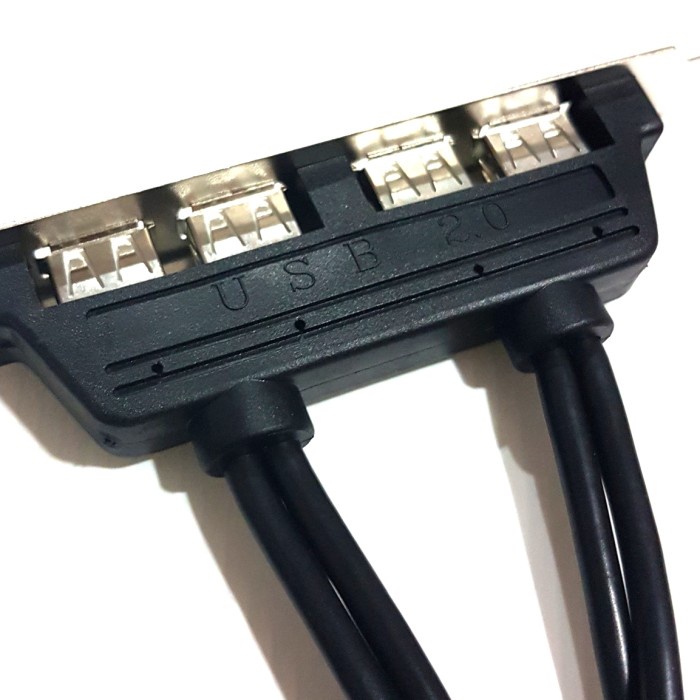 Kabel splitter usb 2.0 9 pin 2 to 4 port pc cabang back pci hub hitam